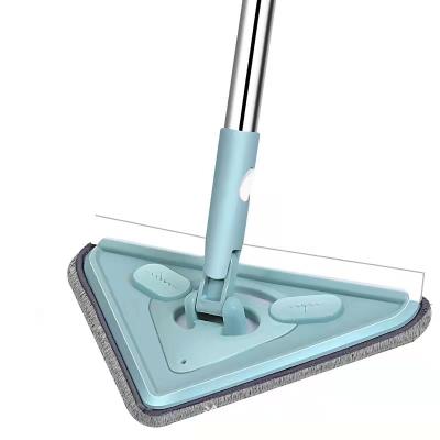 China Newest Sustainable Triangular Telescopic Microfiber Mop for sale