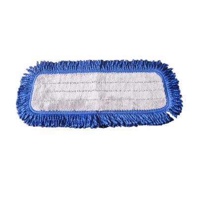 China Sustainable Microfiber Dust Mop Pad With Canvas Backing 40 Cm And 50 Cm for sale