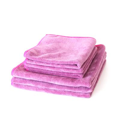 China Sustainable Weft Knitted Towel Grinding Microfiber House Cleaning Cloth for sale