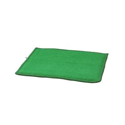 China Sustainable Green Kitchen Do Microfiber Cleaning Scouring Sponge Dishwashing for sale