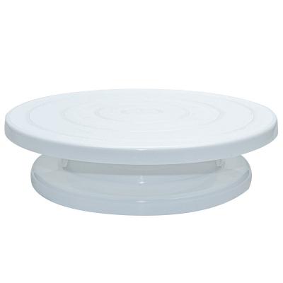 China 11 Inch Sustainable DIY Baking Cake Turntable Plastic Rotating Cake Decorating Tools for sale