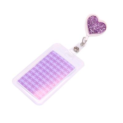 China Business Heart Shape Card Holder, ID Badge Card Holder, Luxury Business Card Holder for sale