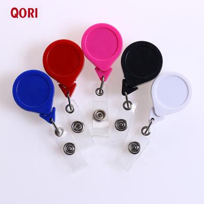 China Office.School QORI Unque Wholesale Custom Retractable YO-YO ID Badge Reel Holder for sale