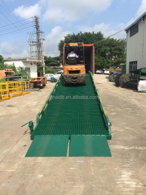 China Ce-approved 8ton container wheeled loading ramp for sale