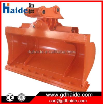 China Q345B+HARDOX Hitachi ZX60/ZX75/ZX110/ZX120/ZX130 Excavator Mud Tipping Bucket for sale