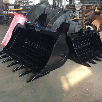 China For separation of soft from dredrials excavator skeleton bucket for sale