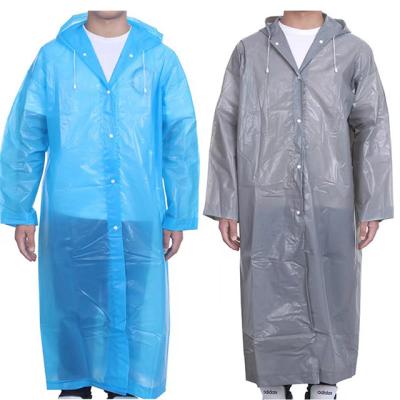 China Hot Selling Eco-friendly Bachelorette Raincoats EVA Raincoat, Portable Emergency Raincoat, Emergency PEVA Raincoat With Hoods And Sleeves for sale