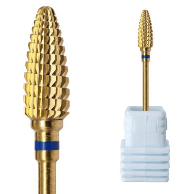 China Large Whole Tungsten Cone Carbide Nail Bit Tungsten Carbide Burrs Nail Polish Remover for sale