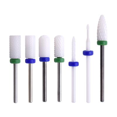 China No Clogging Custom Acrylic Nail Polish Glue Remover Ceramic Nail Bits for sale