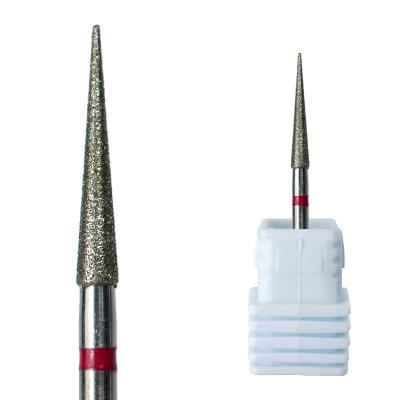 China Convenient and Effective Nail Cuticle Bit Clean Diamond Bur Cuticle Diamond Nail Drill Bit for sale