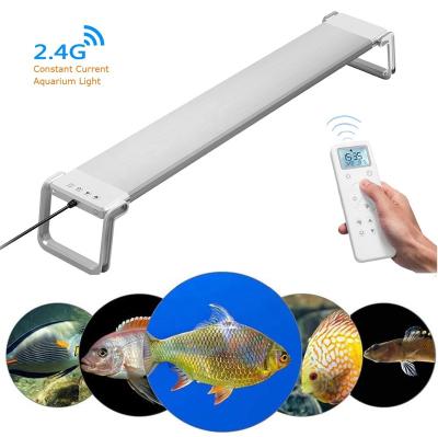 China Fresh water or Coral Reef Fish Tank Lighting 35W 60cm sunrise sunset LED wrgb aquarium light 2000lm for coral reef fresh water grow plant timer remote dim full spectrum for sale