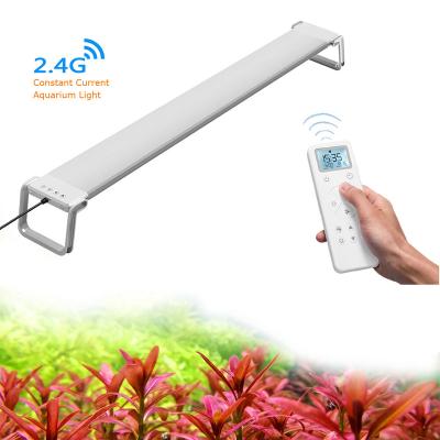 China 2021 Stocked 35W Aquarium Light 60cm 2300lm Led 24inch RGBW Programmable Freshwater Coral Reef Light Sunrise Sunset 8 Factory Auto Darkness for sale