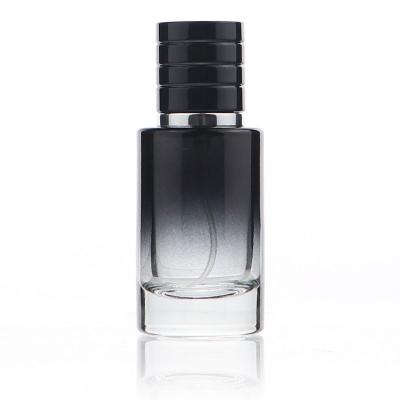 China Cylinder Manufacturer Golden Supplier Classic Bottle Perfume Luxury Cylinder 50ml Glass Perfume Bottle for sale