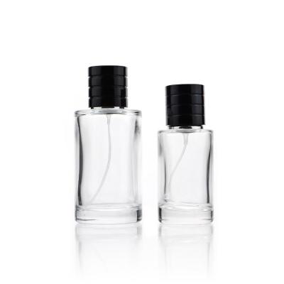 China 2023 hot sale cylinder glass bottles cylinder refill wholesale perfume bottle with cylinder cap for sale