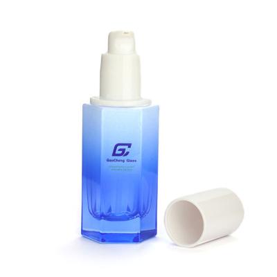 China Cosmetic Wholesale Custom Serum Glass Bottles Foundation Luxury Body Lotion Bottle for sale