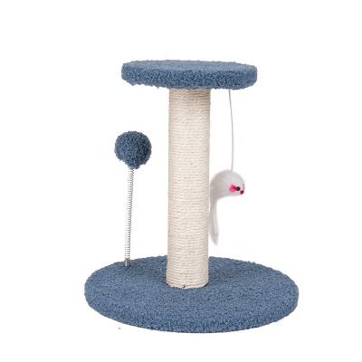 China Best Wholesale Websites Stocked Portable Cat Tree With Pulling Resistance Scratching Mouse Small Playing Ball Scratching Pole For Cats for sale