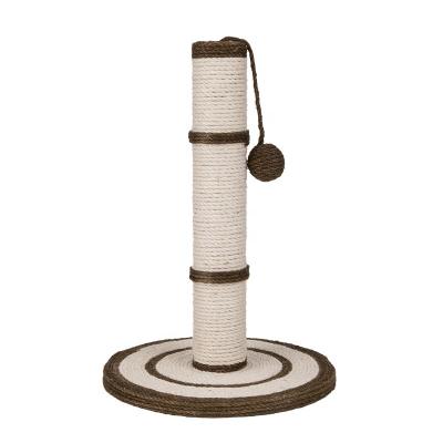 China Hot Selling Sisal Stocked Indoor Cat Tree Activity Kitten Activity Tower Pet Kitty Play With Ball Cat Scratch Tower for sale