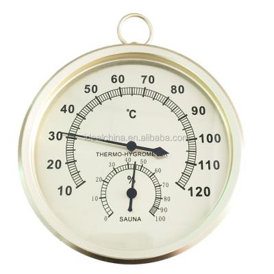 China Kitchen Thermometers Metal Case Sauna Room Thermometer and Hygrometer for sale