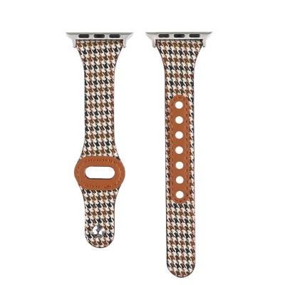 China New fashion .sport .luxury.charm niche leather strap suitable apple watch strap for sale