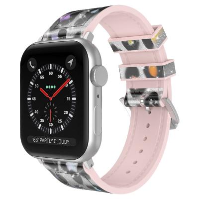 China Wholesale factory price fashion .sport .luxury.charm applicable to Apple Apple silicone leather strap for sale