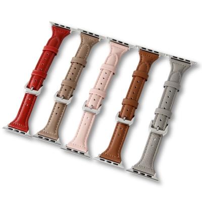 China Fashion\Modern Leather Watch Strap Stainless Steel Buckle Style Watchband Popular Dress Luxury Customization for sale