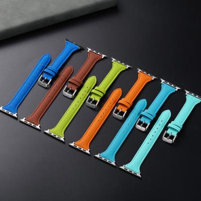 China Fashion\Luxury Popular Dress Suitable for Apple Watch Strap iWatch Leather Strap Small Size Apple Fashion Multicolor Strap for sale