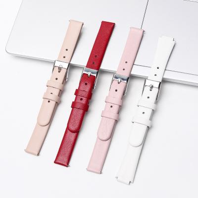 China Fashion top layer cowhide leather strap soft ultra-thin soft genuine nubuck leather strap women's genuine leather strap for sale