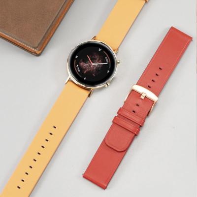 China Fashion \ Luxury popular dress suitable for Huawei watch GT2 42mm dial sports leather watch with small female glory magic2 gold watch models for sale