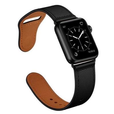 China Fashionable Custom Luxury Leather Strap Women Watch Strap 38 42 40 44 Mm Watchband For Apple Watch for sale