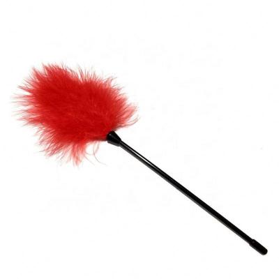 China Wonderful Durable and Beautiful Role Play Whip Naughty Spanking Paddle Slave Feather Stick Feather Flirt Toy for sale