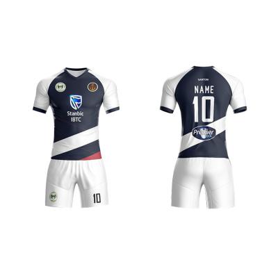 China Breathable Hot Sale Club Football Soccer Jersey Sets Custom Sublimation Football Practice Soccer Shirts Football Uniform for sale