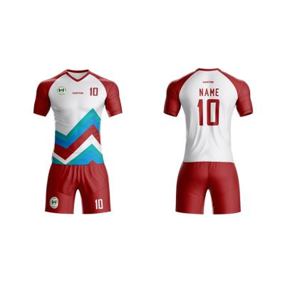 China 100% Breathable High Quality Cheap Polyester Club Soccer Jersey Sets Soccer Jersey Uniform Kit for sale