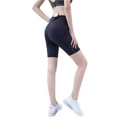 China Breathable Fashion High Waist Yoga Pants Tummy Control Women Butt Push Up Yoga Pants Sweats Five Point Yoga Pants for sale