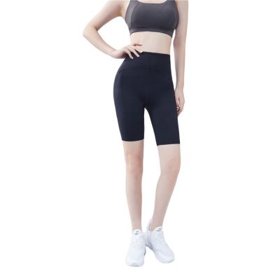 China Breathable Custom High Rebound Running Yoga Wear High Waist Yoga Pants Gym Fitness Shorts Pocket Yoga Wear for sale