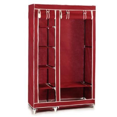 China Foldable Bedroom Furniture Folding Plastic Wardrobe With Storage Cabinet for sale