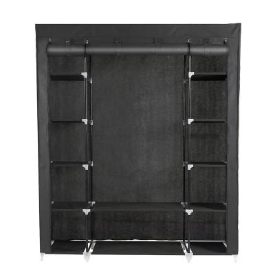 China Foldable Steel Frame Multifunctional Popular Folding Fabric Clothes Storage Closet Fast Delivery for sale