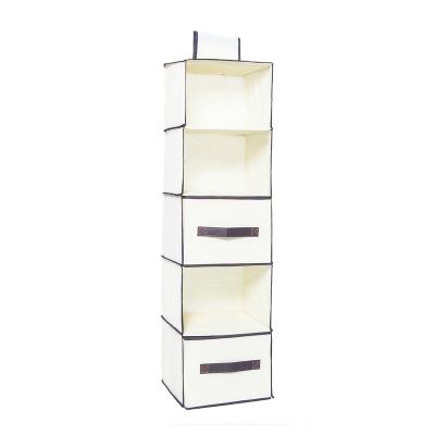 China Sustainable Personalized Hanging Closet Organizers With Drawers For Clothing Collection for sale