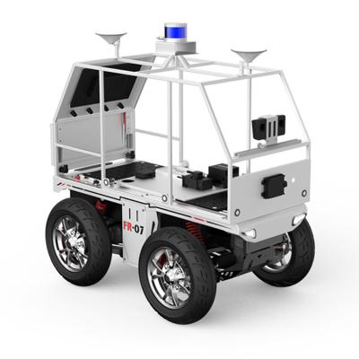 China Custom Outdoor FW-01 4wd Patrol Rolled Climb Vehicle Security Road Patrol Autonomous Mobile Unmanned Camera Inspection Robot for sale