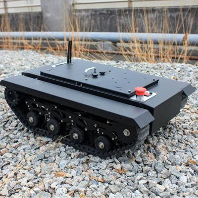 China TR500S 50kg Payload All Terrain Crawler Rubber Steel Tank Tracked Landing Gear Vehicle Robot Chassis RC Platform for sale