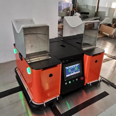 China food & Beverage Factory ML100 100KG Order Picking Robots Warehouse Automatic Guide Vehicle Magnetic Tape AGV Robot for sale