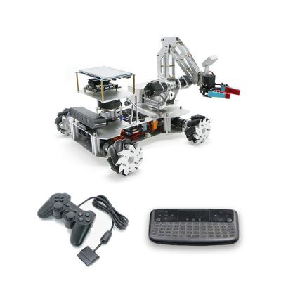 China ROS Robotic Arm Robot Platform Educational Toy M100 Mecanum Wheel Programmable Chassis Robot for sale