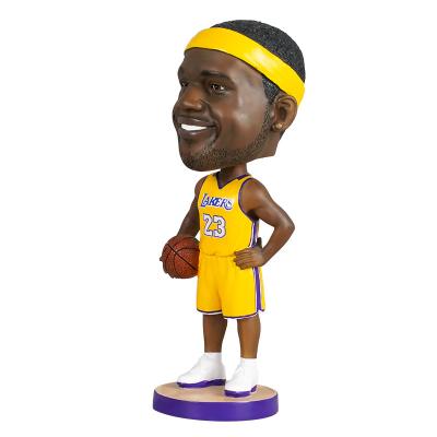 China Handmade Juniors Nba Star Doll Kobe LeBron James Curry Star Model Gift Opens Creative Resin Home Ornaments Doll Toys for sale