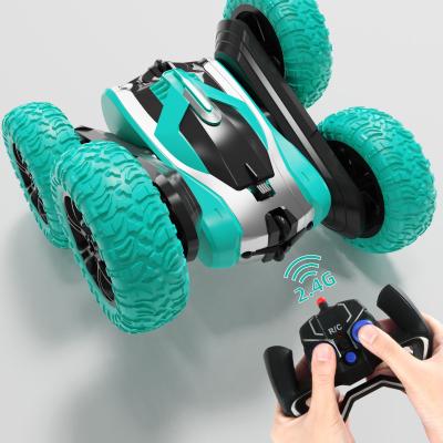 China Car 2.4G Six-Wheel Stunt Rocker Swing Arm Torsion Arm Double-Sided Four-Wheel Torsion Stunt Rolling Horizontal Arm Rolling Car Remote Control Toy for sale