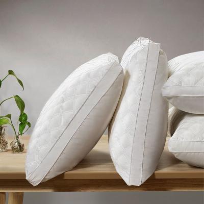 China High Quality Anti-static Polyester Microfiber Stuffing Hotel Pillow Stomach Or Side Sleepers for sale