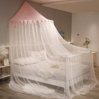 China LLIN Fashionable Round Wall Hanging Foldable Hanging Children And Adult Mosquito Nets for sale