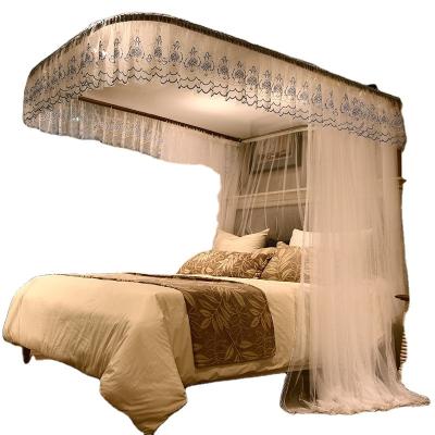 China Folded Palace Rail Bedroom High-end Hot-selling Romantic Mosquito Net for sale