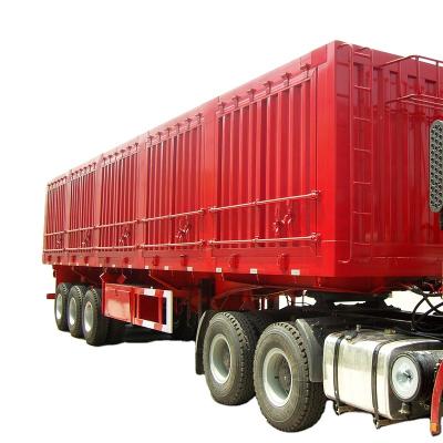 China Factory Direct Truck Trailer 3 Axles Side Semi Dump Truck Rear Trailer For Sale for sale