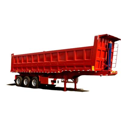 China Truck Trailer Cargo Trailer Tri Axles Dump Trailer Truck Enclosed Landing Gear For Sale for sale