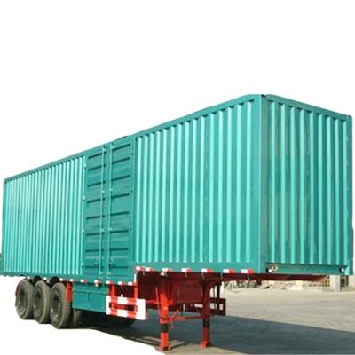 China MaoWo 3 Axles 60Tons 3 Axles Van Trailer Cargo Box Semi Trailer Dry Truck Trailer For Sale for sale