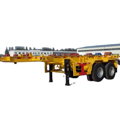 China Truck Trailer China 2 Axles 40 Ft Semi Trailer Container Skeleton Chassis for sale